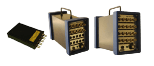 A group of three boxes with different types of wires.